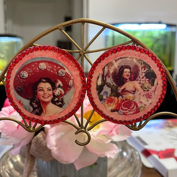 Hand Crafted Other Wood Latina Calendar Girls Handcrafted
